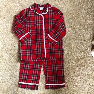 Hartstrings Holiday plaid girls 4 pjs